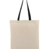 Bolsa de Algodón con manilla negra 42x38 (cm)
