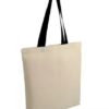 Bolsa de Algodón con manilla negra 42x38 (cm) - Imagen 2